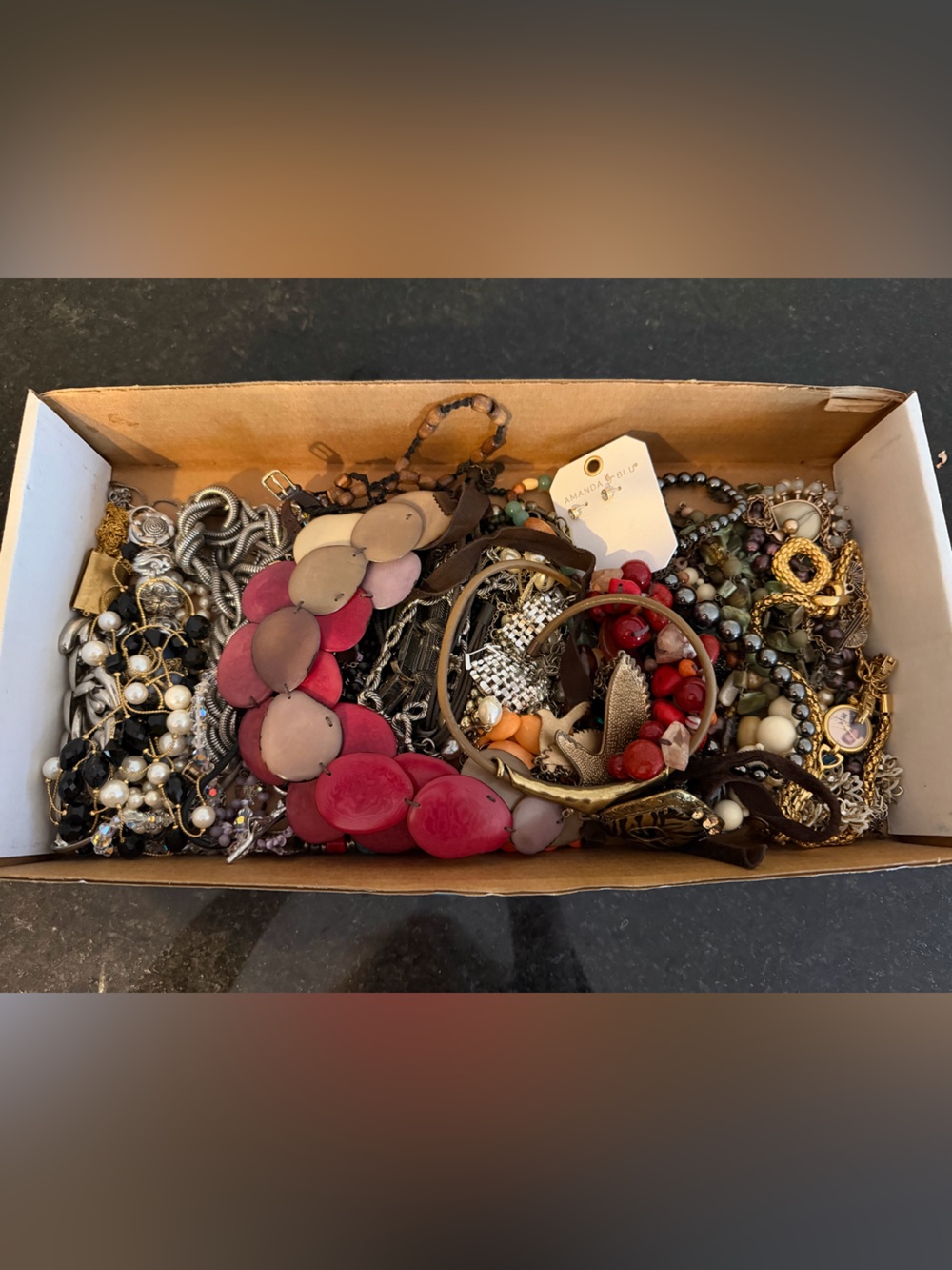 Vintage to Modern Costume Jewelry Necklace Lot Mixed Beaded Statement